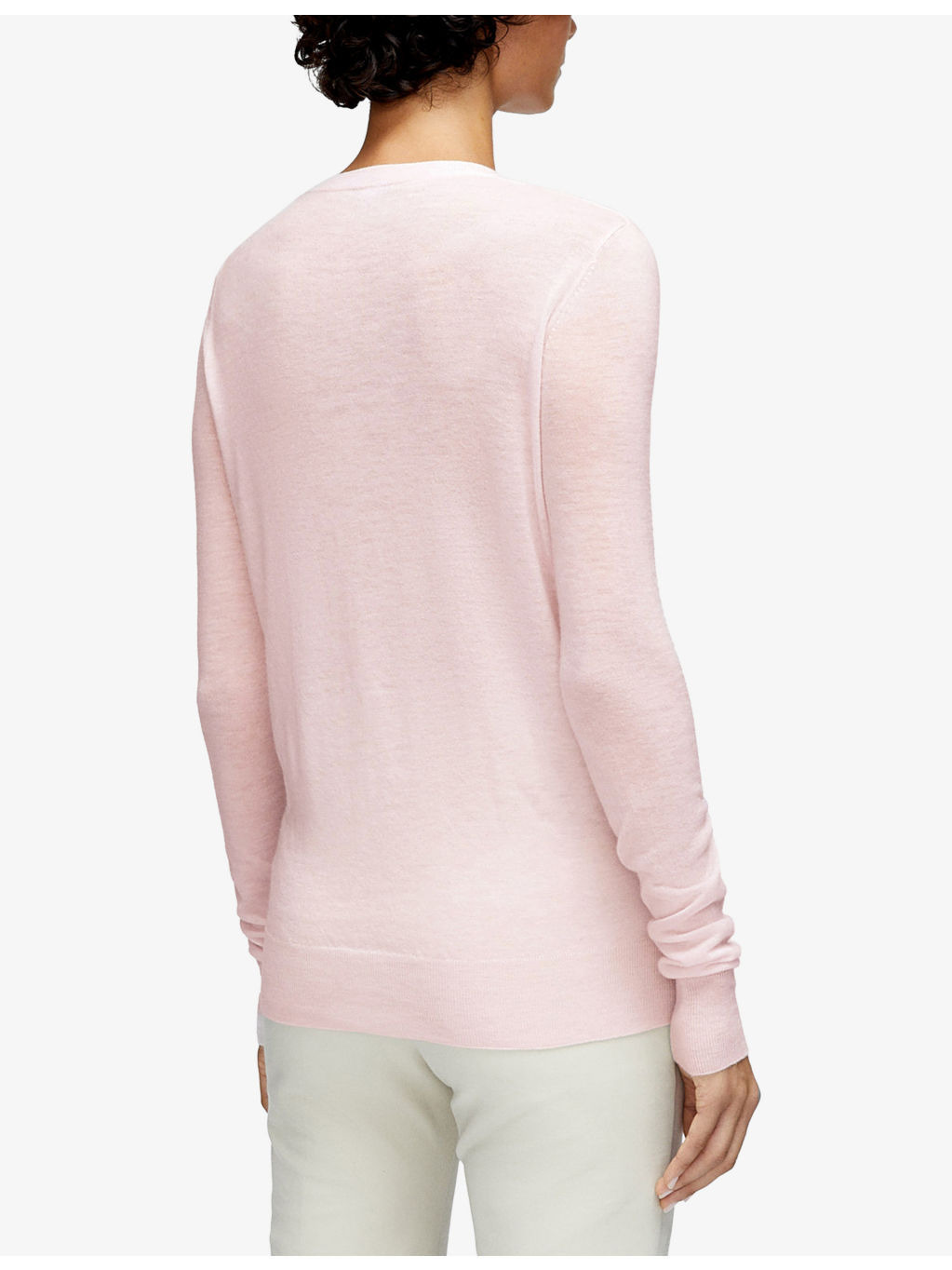 Cashair V-Neck Cashmere Knitted Jumper - 4