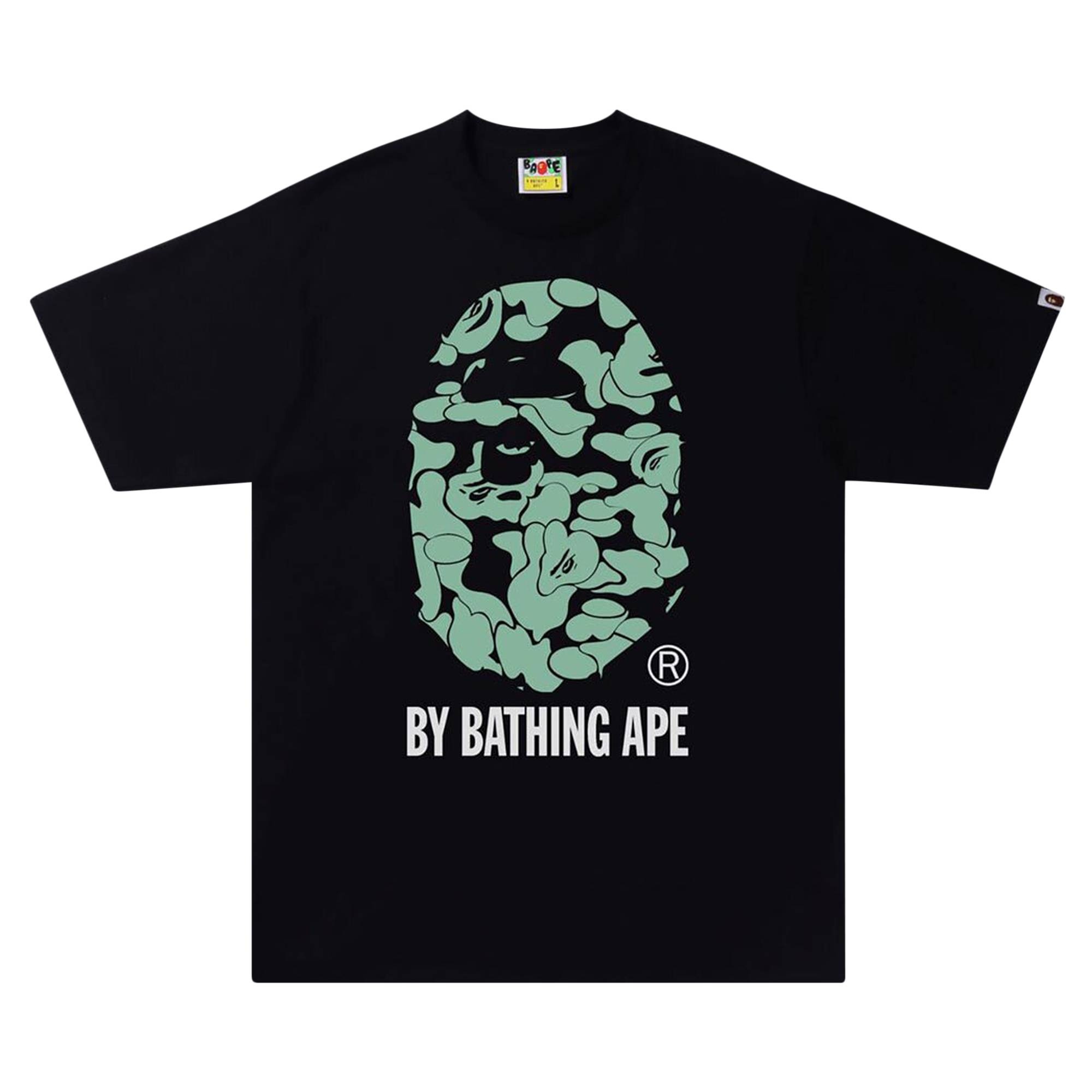 BAPE Text Code Camo By Bathing Ape Tee 'Black' - 1