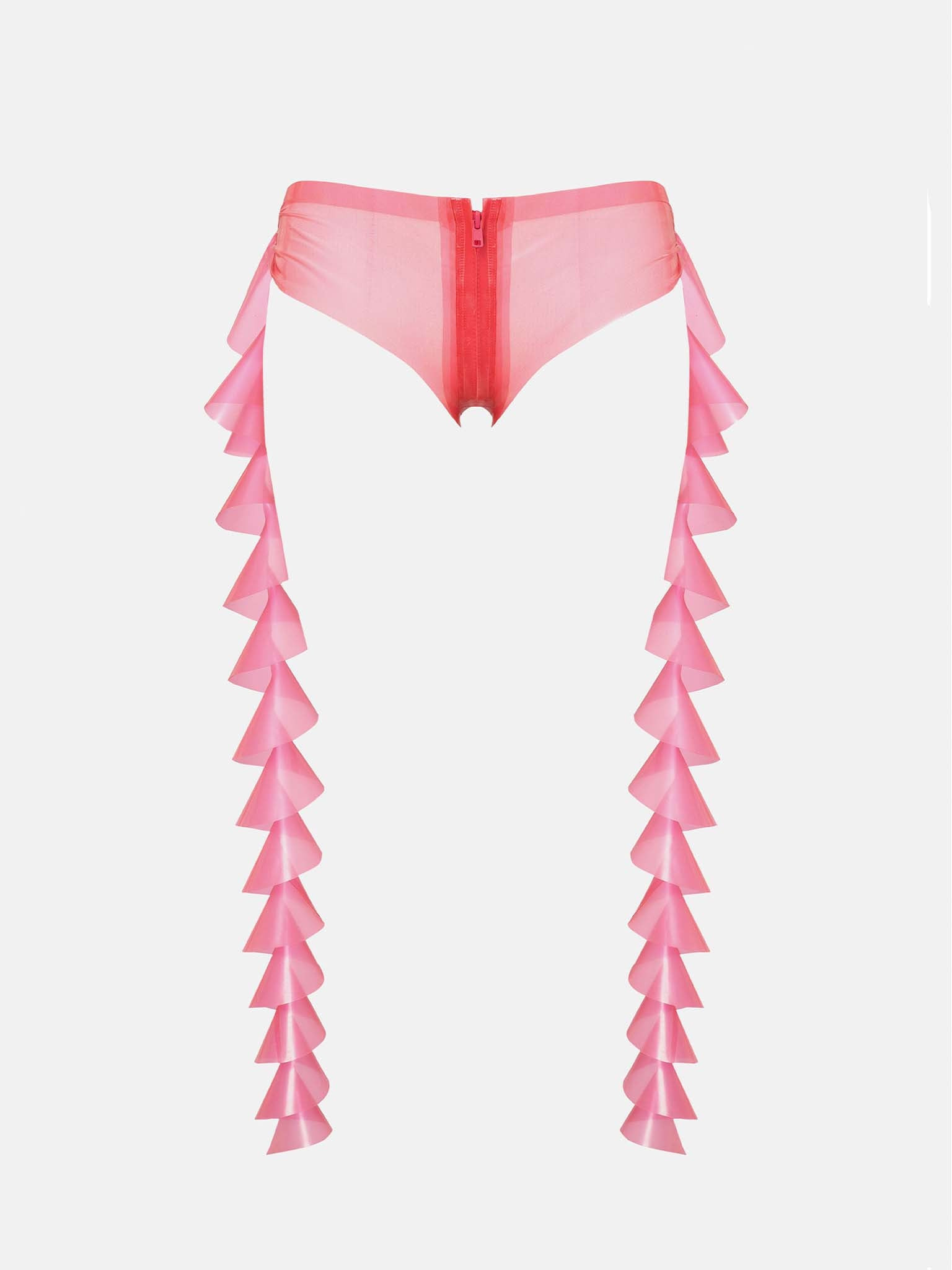 RAPUNZEL HOTPANTS LATEX HARLOT PINK - 1
