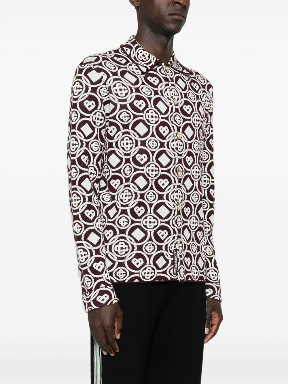 MONOGRAM BUTTON SHIRT - 5