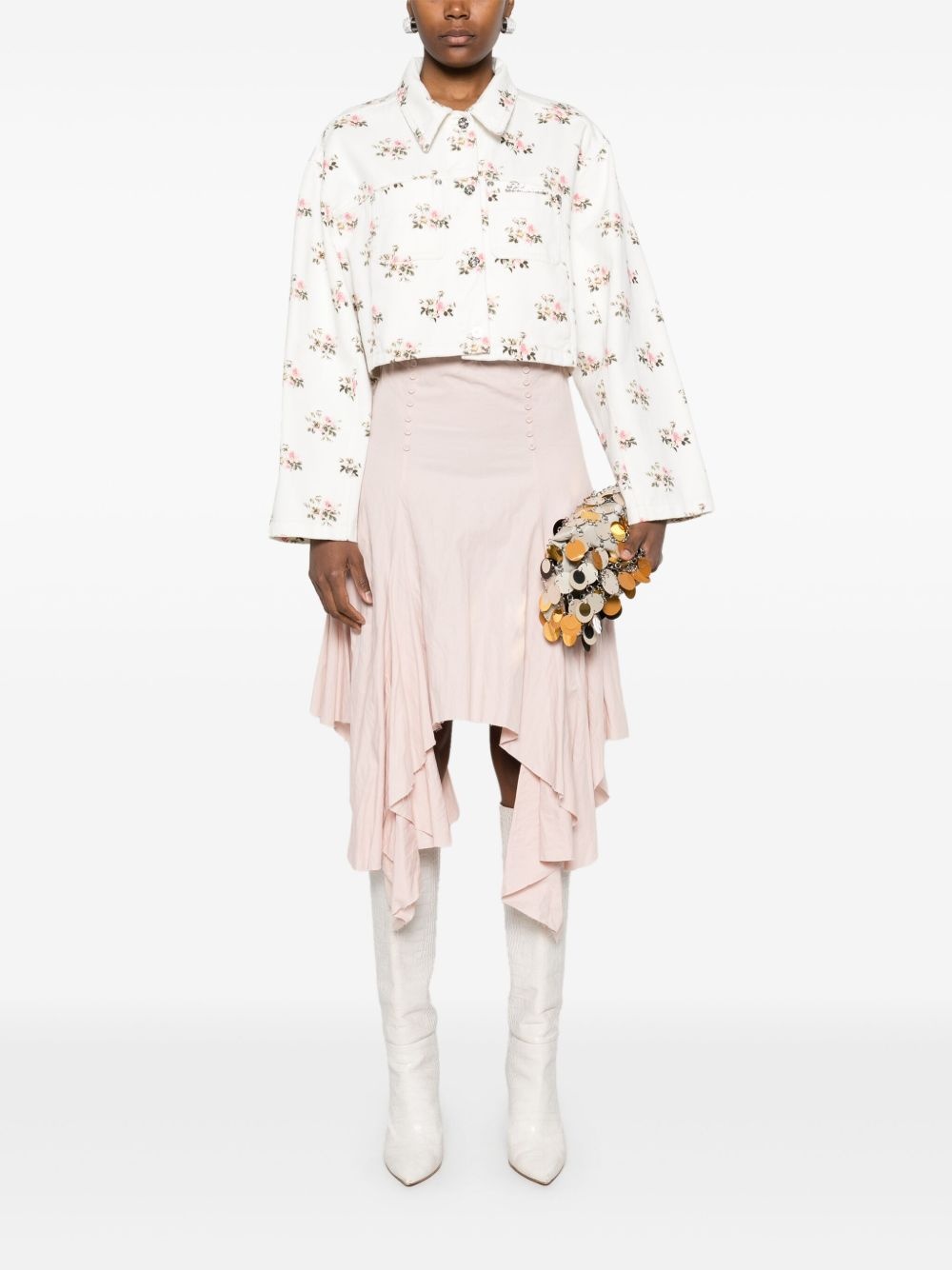 floral-print jacket - 2