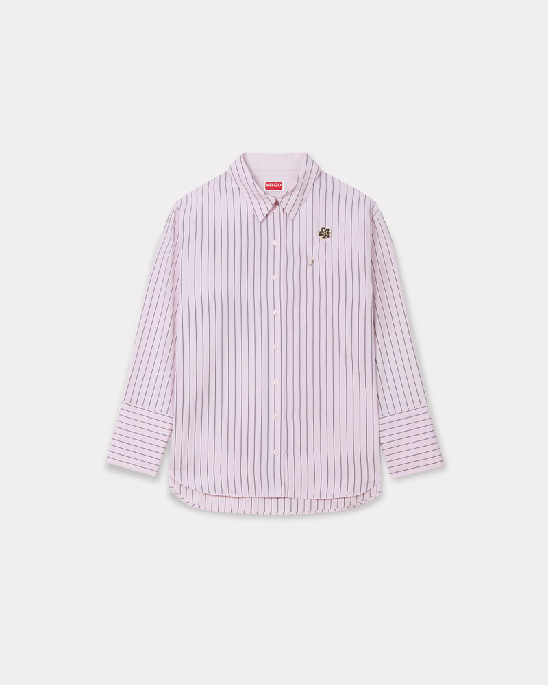 'Boke Flower' pin shirt in cotton poplin 1