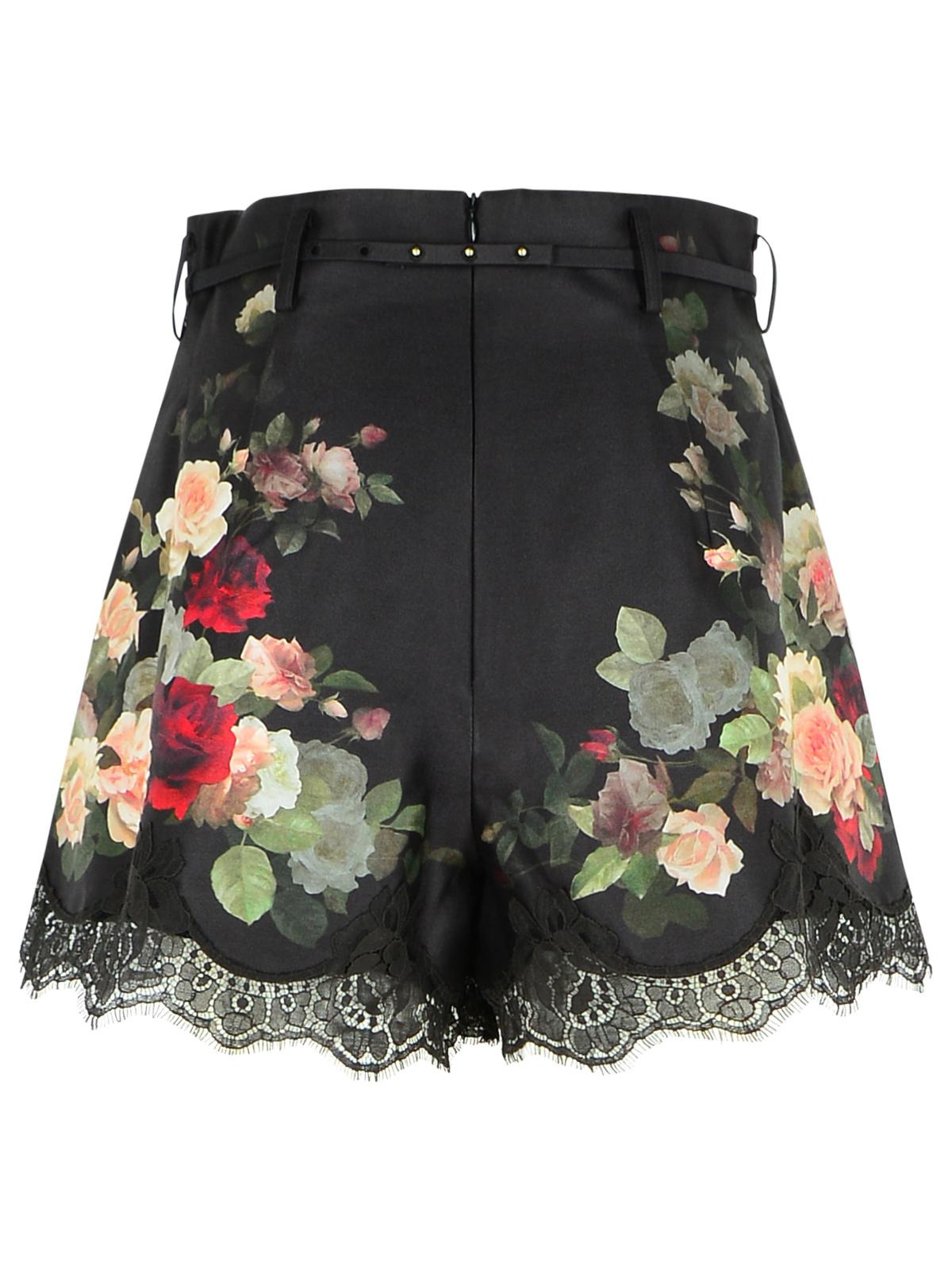 Zimmermann Black Silk Blend Shorts Women - 3