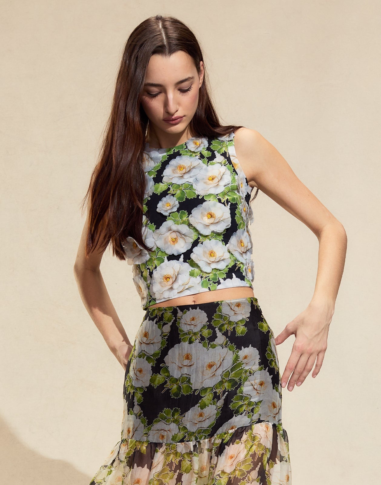 Cornelia Flower Applique Top - 3