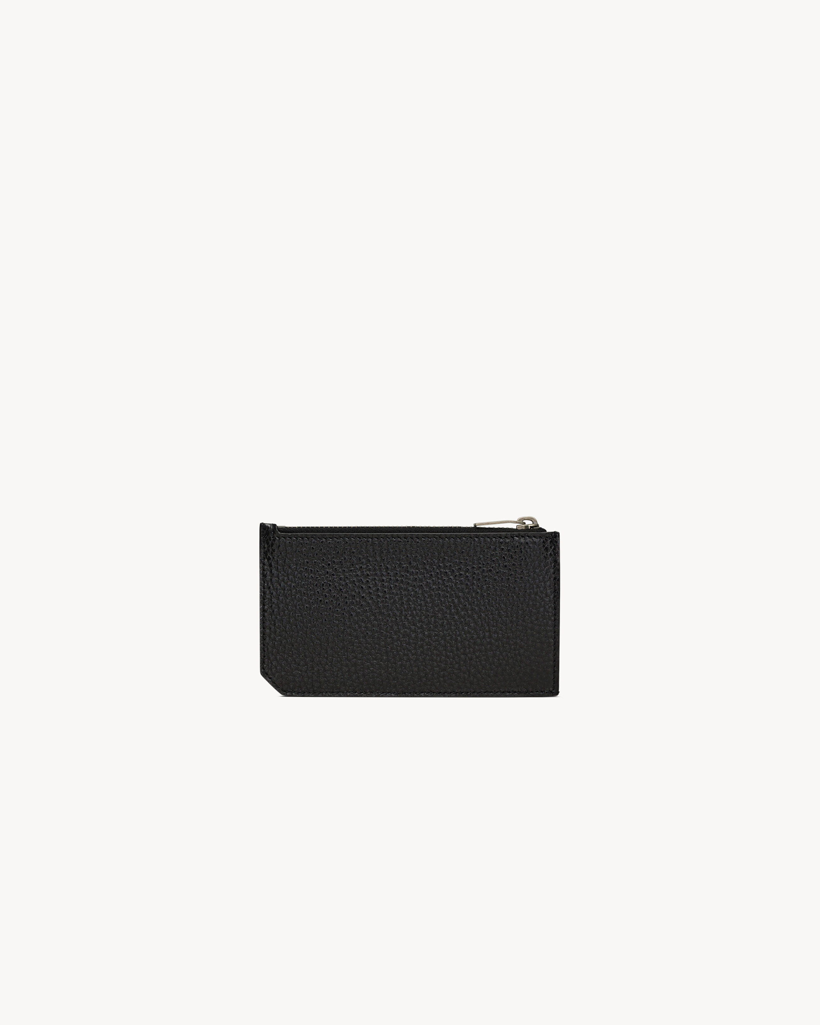 TINY CASSANDRE FRAGMENTS ZIPPED CARD CASE IN GRAINED LEATHER - 2