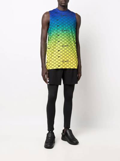 Off-White monogram iridescent-effect tank top outlook