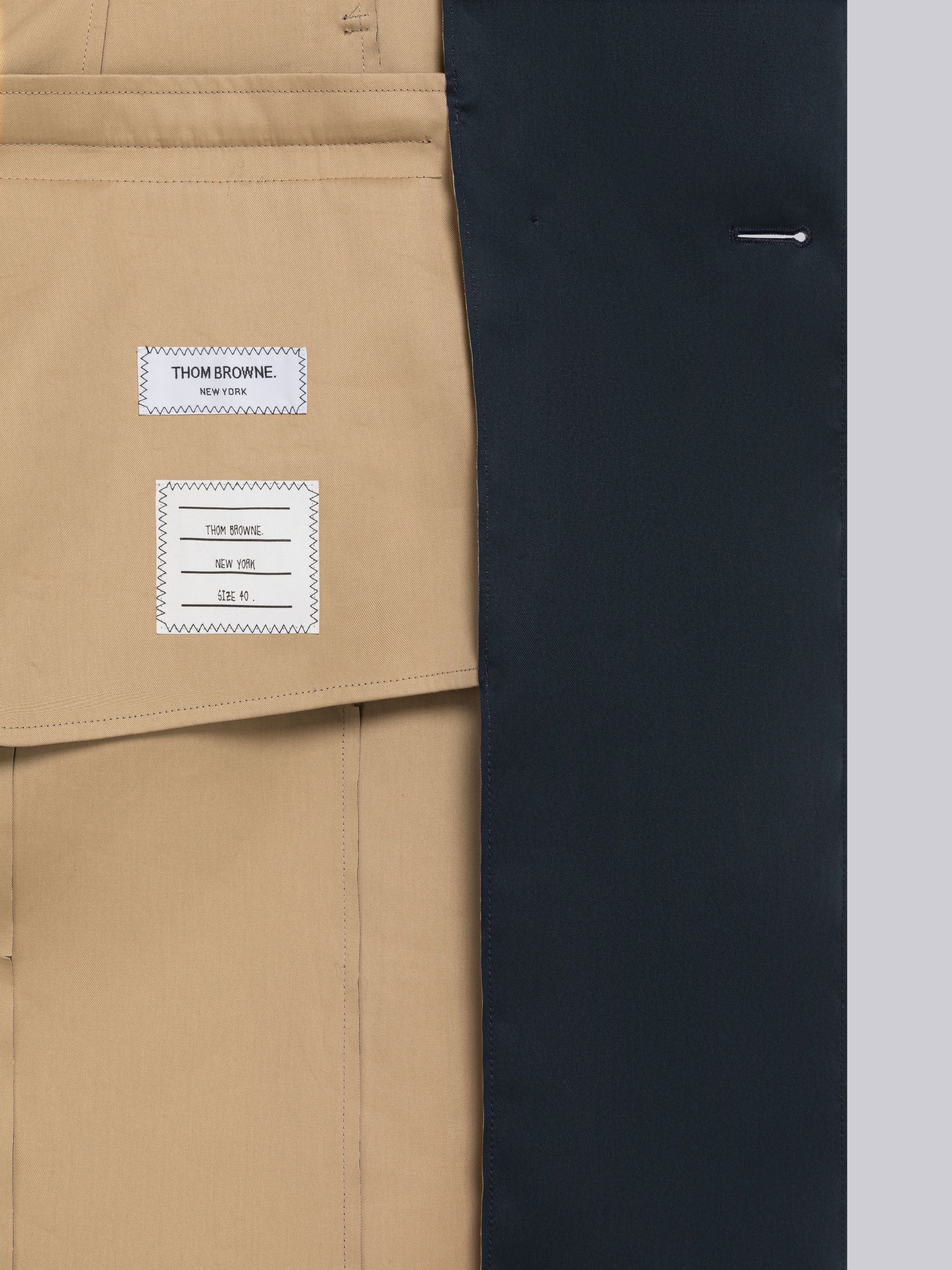 Raw Edge Mackintosh Armband High Armhole Trench Coat - 6