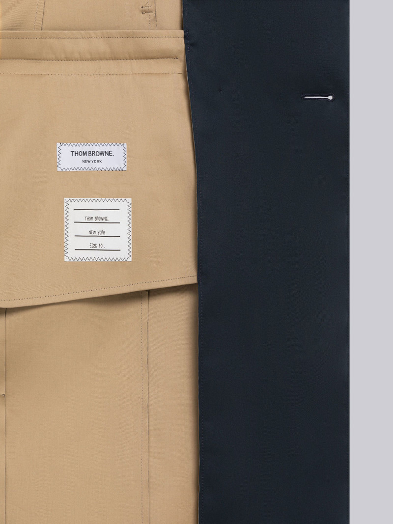 Raw Edge Mackintosh Armband High Armhole Trench Coat 6