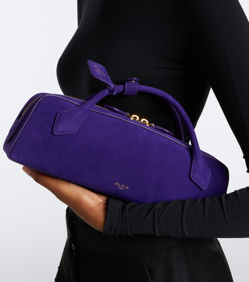 Le Teckel Small suede clutch 2