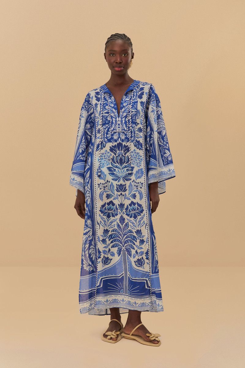 Off-White Delicate Tapestry Maxi Cover Up 1