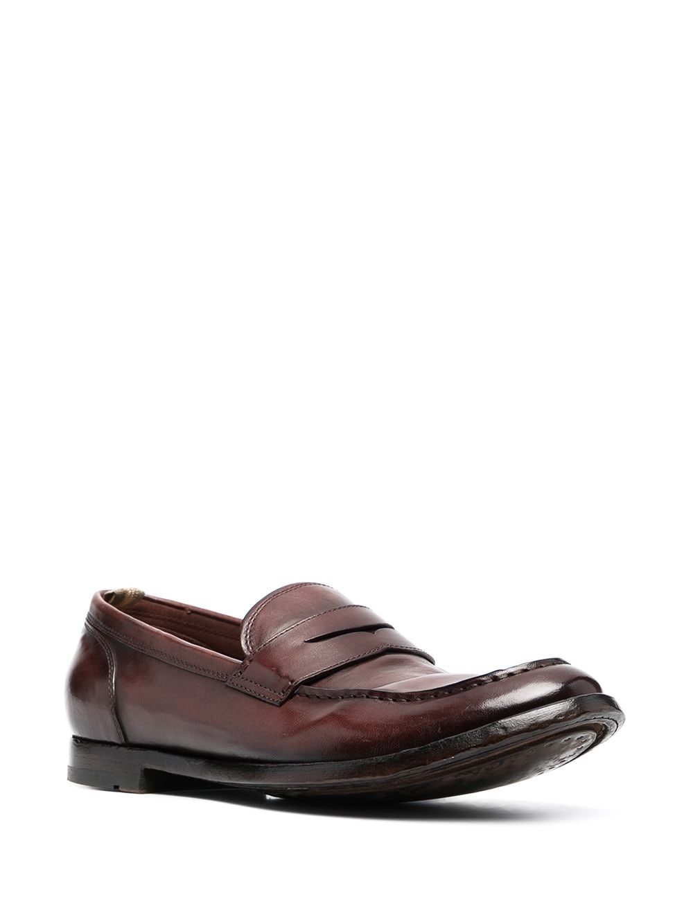 classic polished slip-on loafers - 2