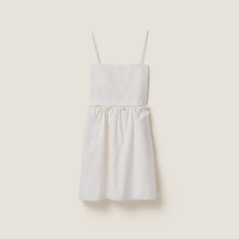 Slubbed poplin dress - 1