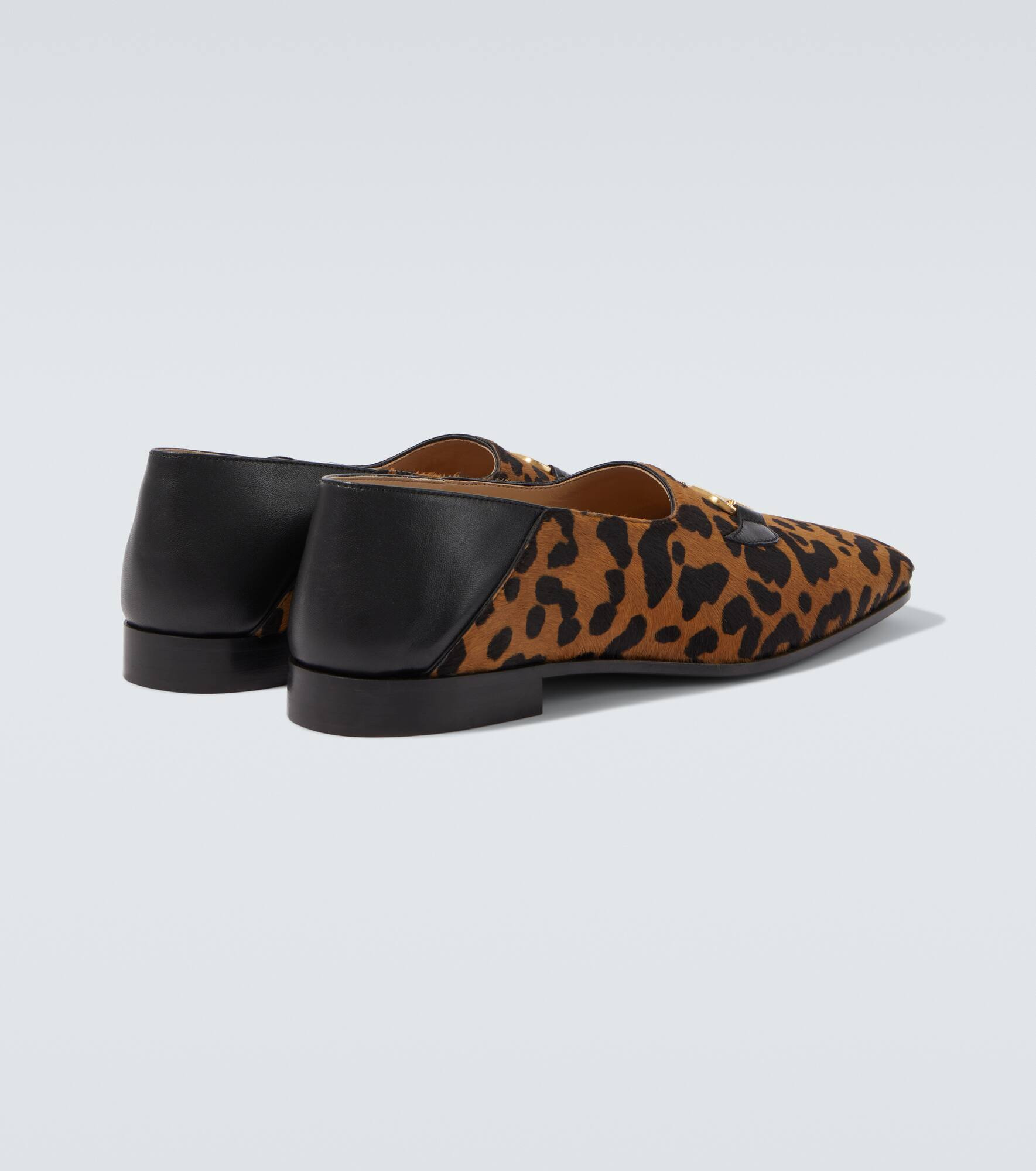 Babouche Fauve Éclat calf hair loafers - 6