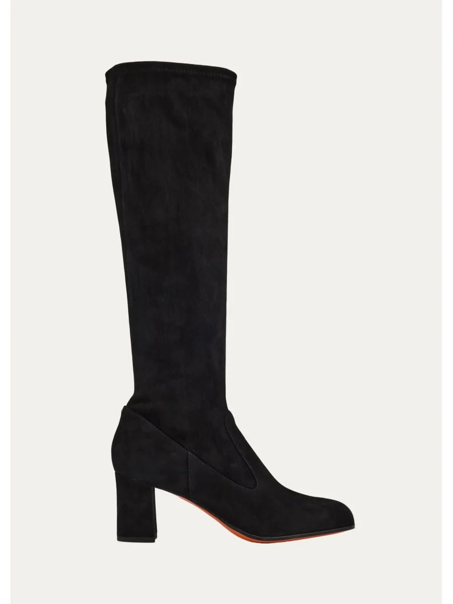 65mm Suede Knee-High Boots - 1