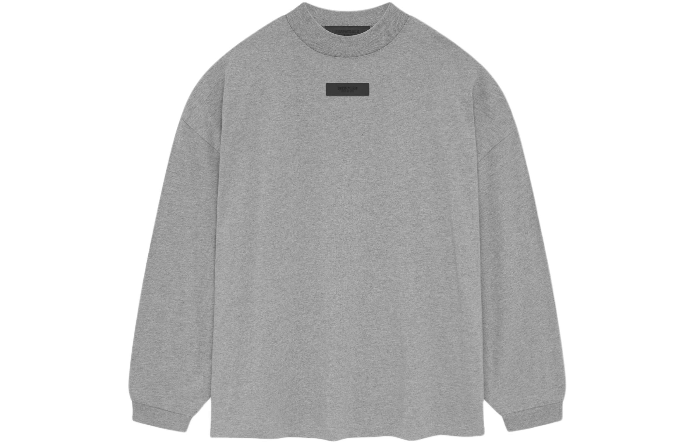 Fear of God Essentials SS24 Long-Sleeve Tee 'Dark Heather Oatmeal' 125SP244203F - 2