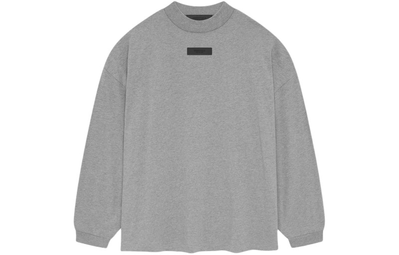 ESSENTIALS Fear of God Essentials SS24 Long-Sleeve Tee 'Dark Heather Oatmeal' 125SP244203F outlook