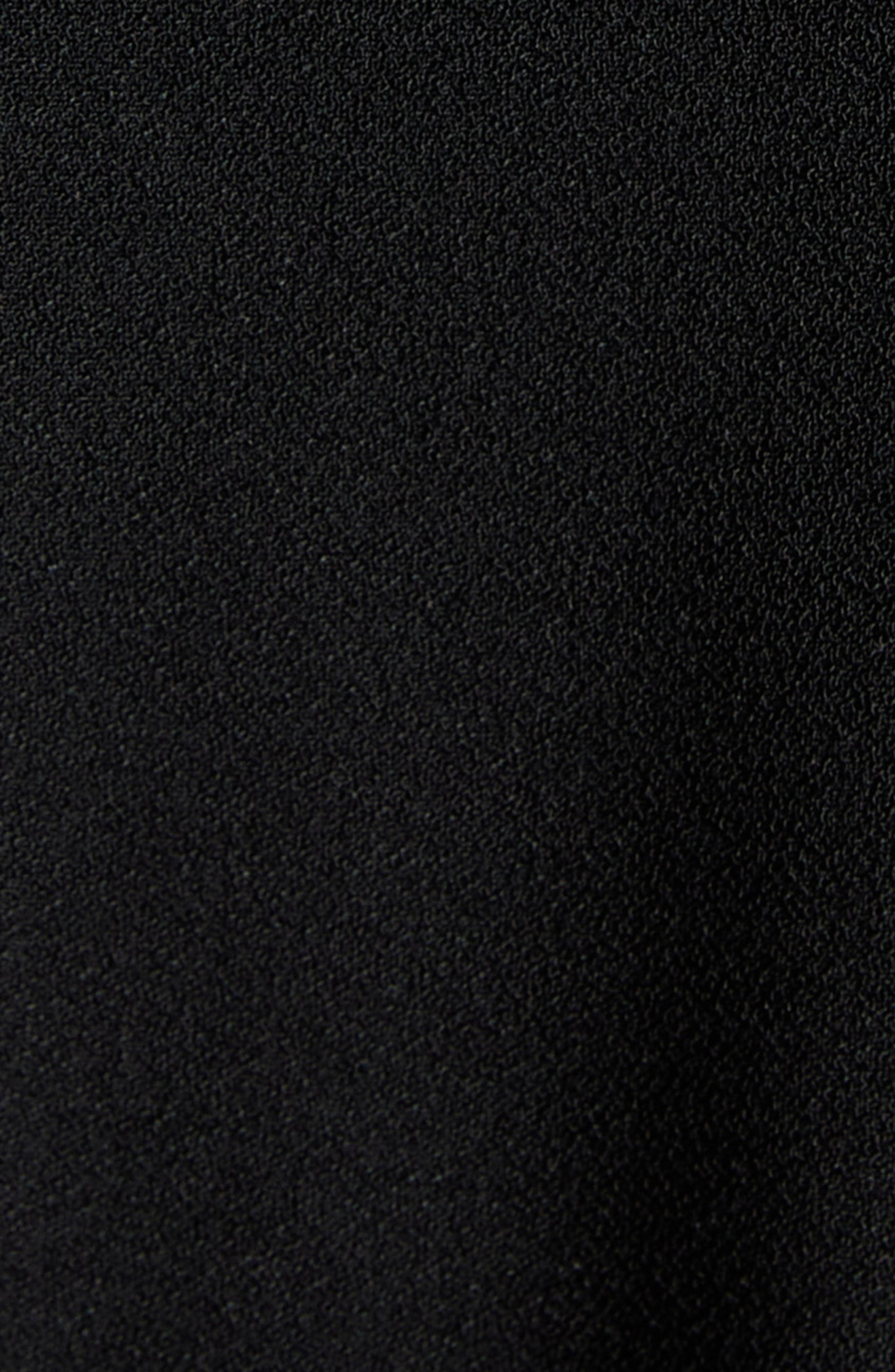 Moncler Mixed Media A-Line Dress in Black at Nordstrom - 5