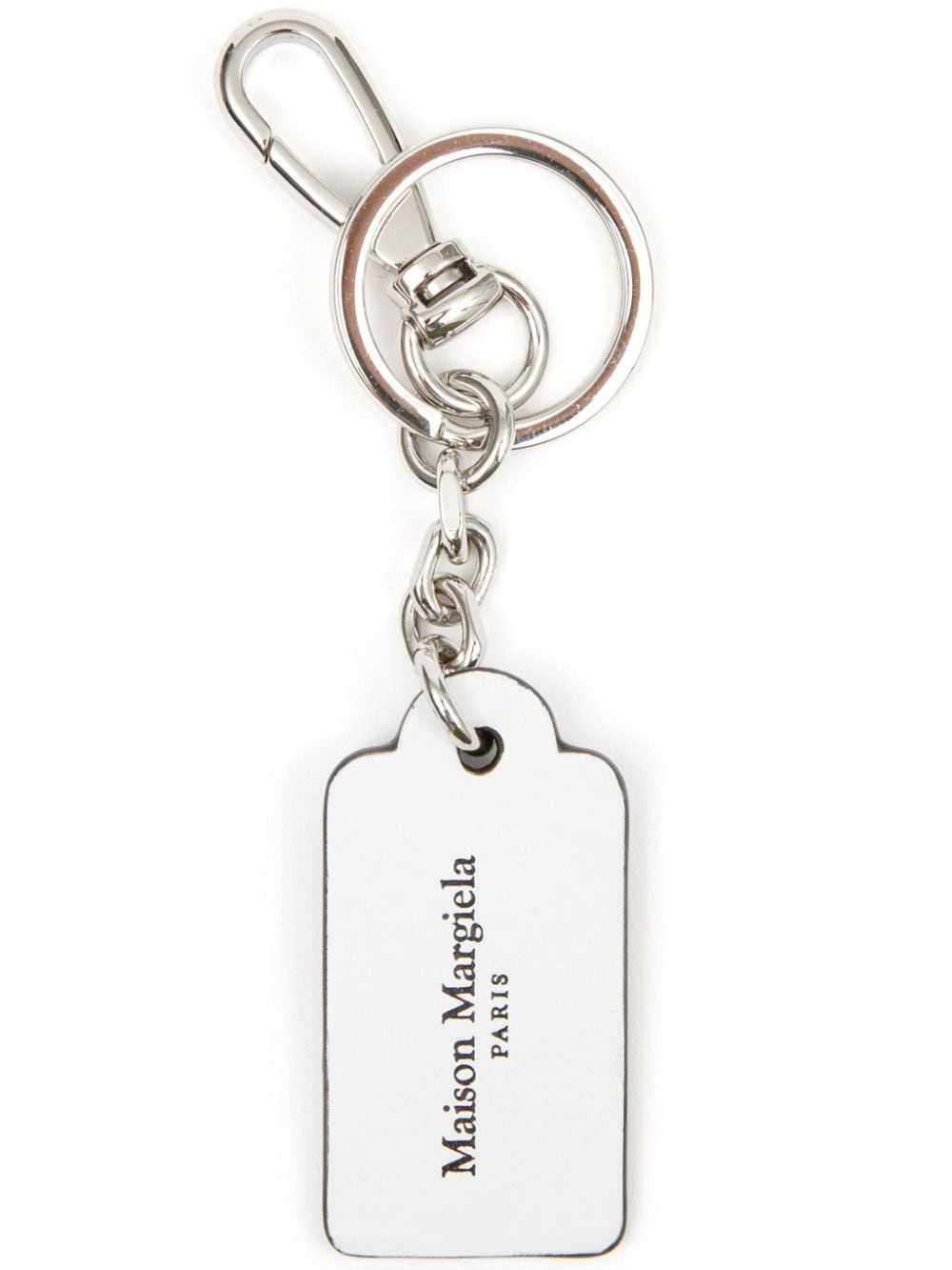 Four stitch-logo leather keyring - 1