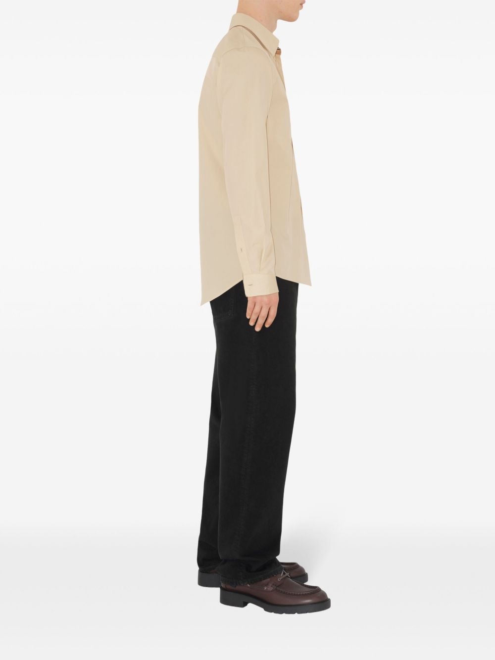 EKD-embroidered cotton shirt - 3