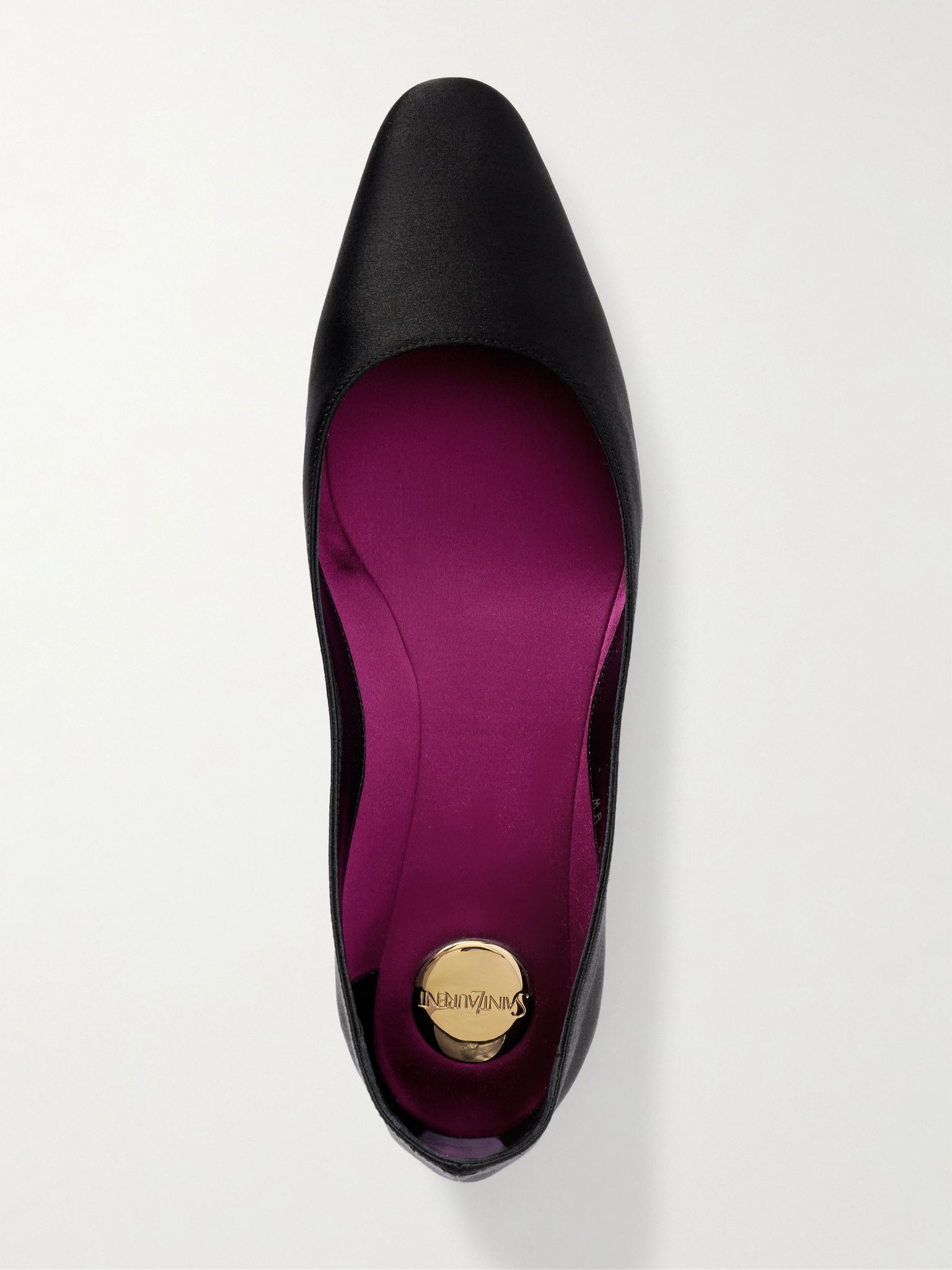 Lou satin ballet flats Black - 5