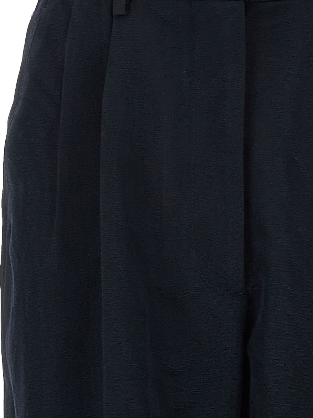 pleated pocket straight trousers - 3