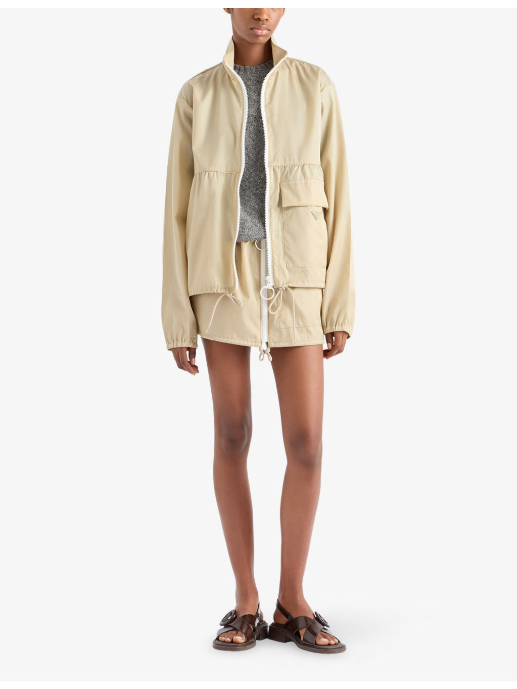 Re Nylon Logo-Embellished Woven Blouson Jacket - 2