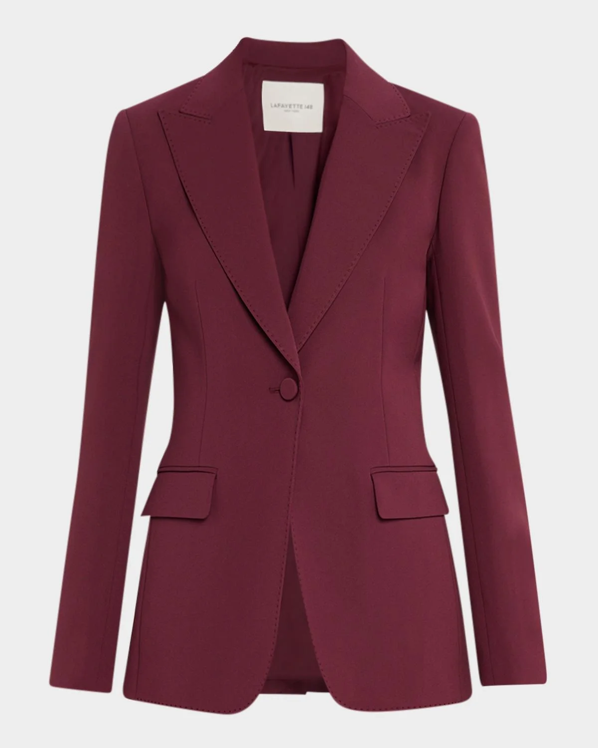 Single-Button Finesse Crepe Blazer - 1