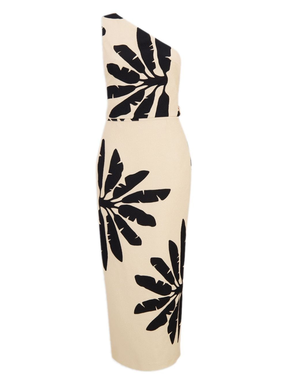 Oneshoulder Coyote Dance silk midi dress - 3