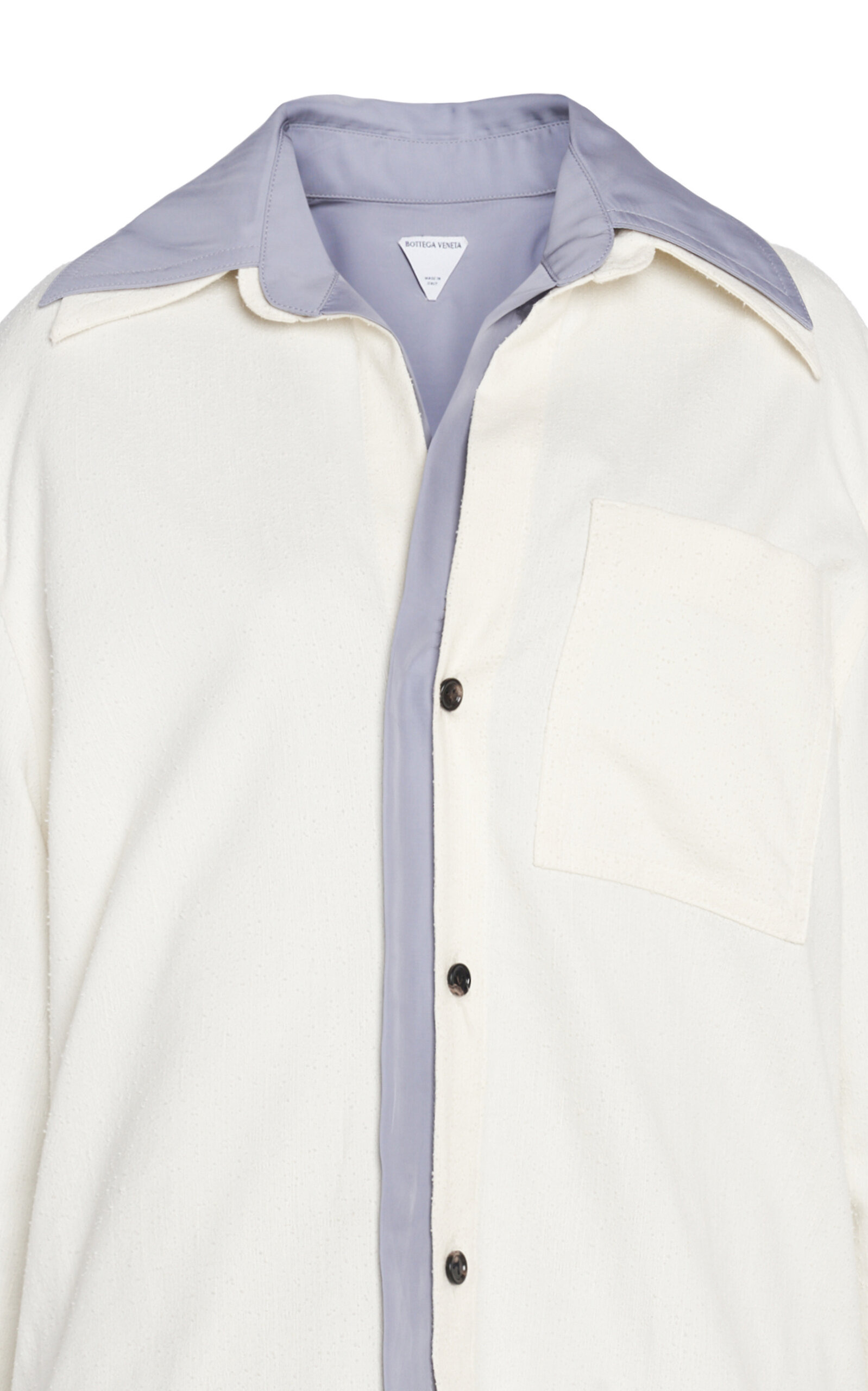 Knotted Cotton Shirt white - 5