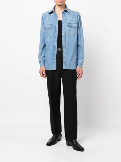 TOM FORD collared denim shirt outlook