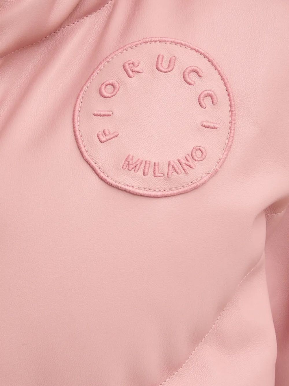 quilted logo-patch jacket - 4