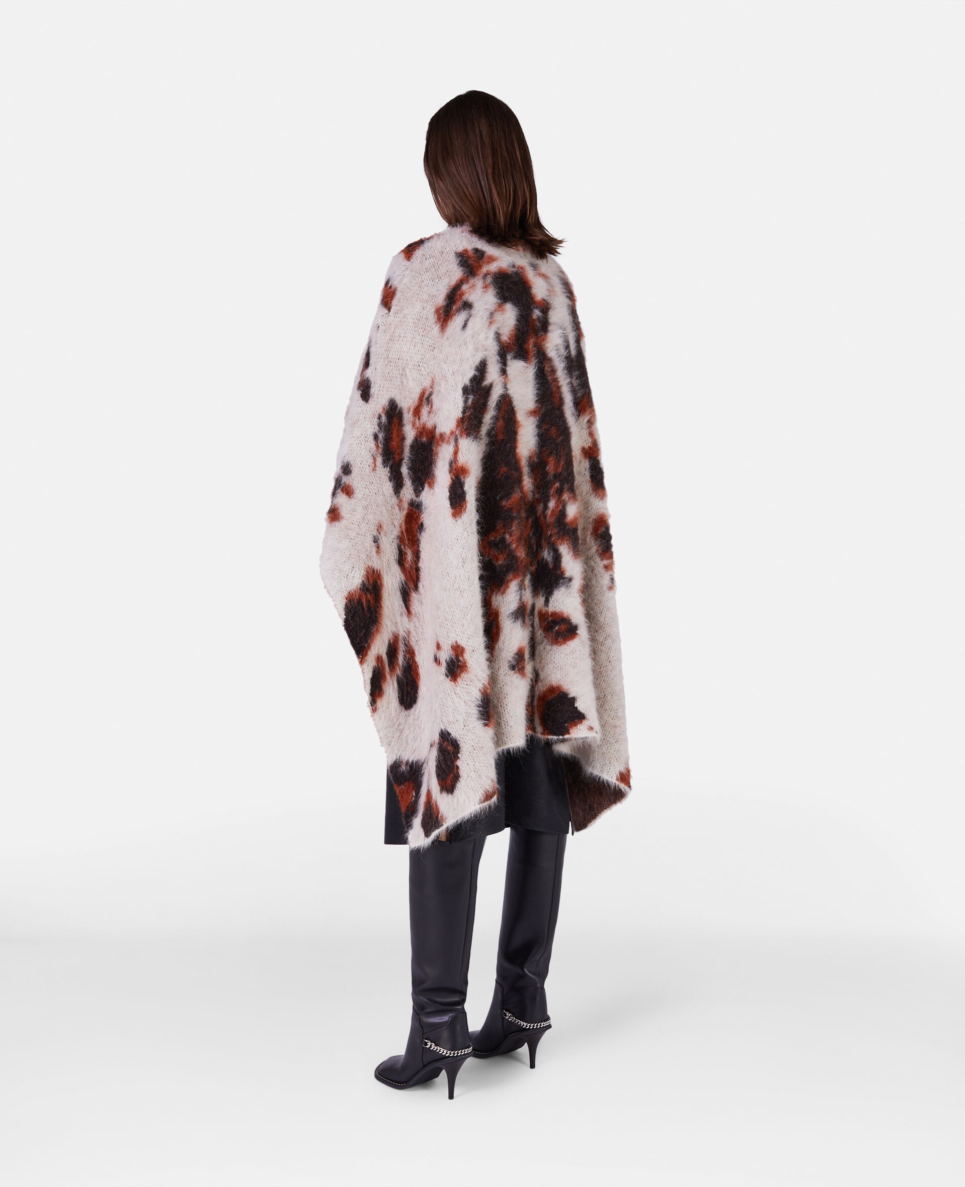 Appaloosa Pony Jacquard Knit Cape Jumper - 3