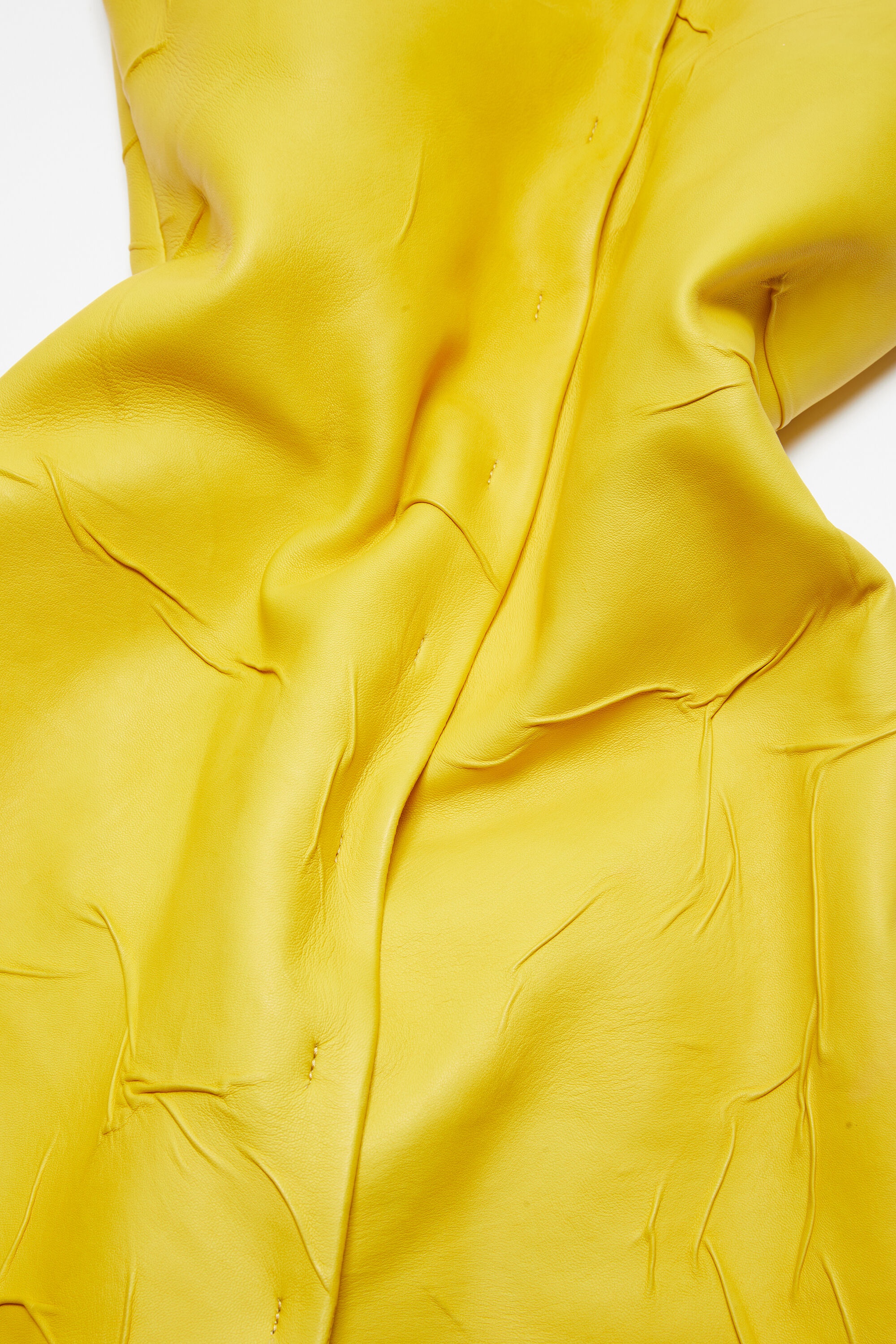 Leather bustier dress - Yellow - 6