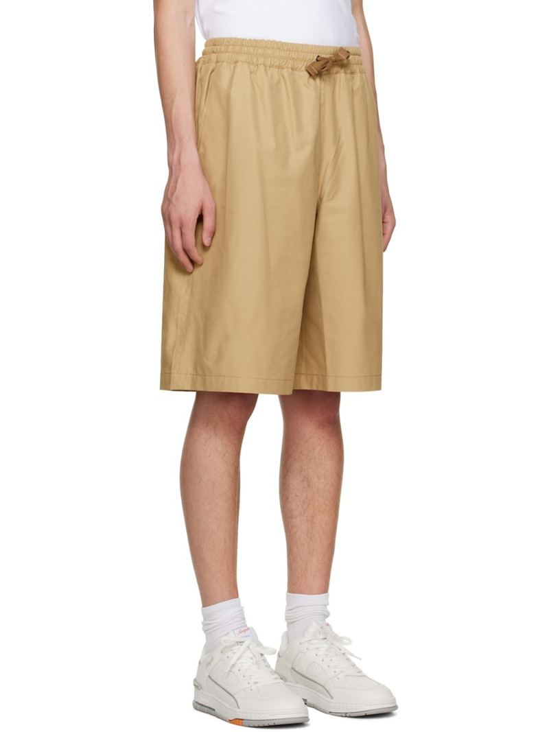 Beige Drawstring Shorts 2