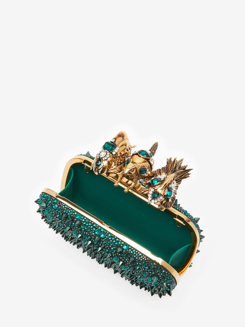 Women's Bosch Knuckle Clutch in Emerald 4