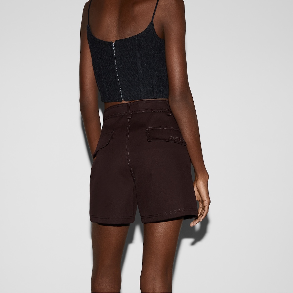 Cotton shorts with embroidery - 4