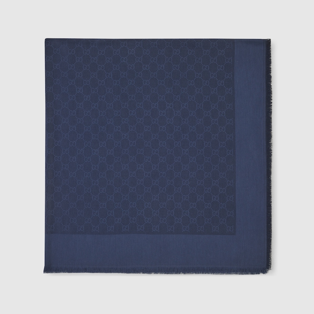 GG silk cotton jacquard shawl - 2
