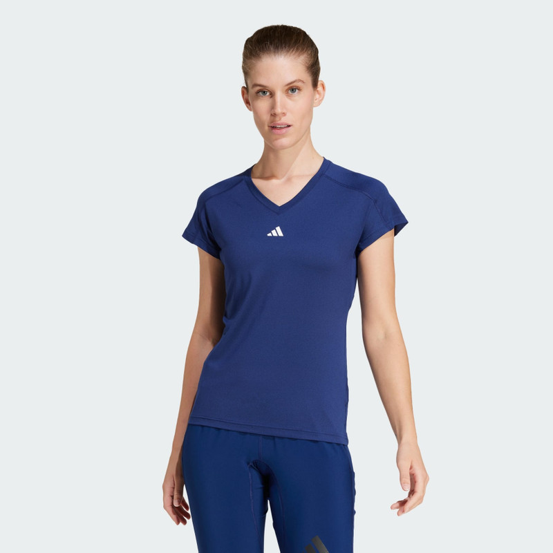 adidas AEROREADY Train Essentials Minimal Branding V-Neck Tee outlook