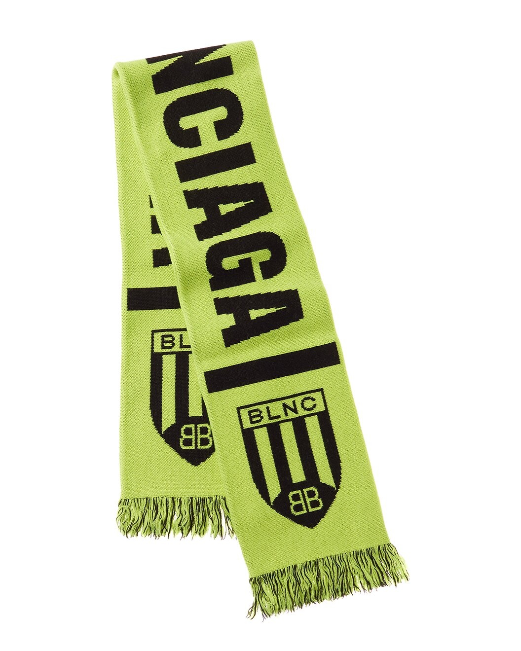 Balenciaga Logo Soccer Wool-Blend Scarf - 2