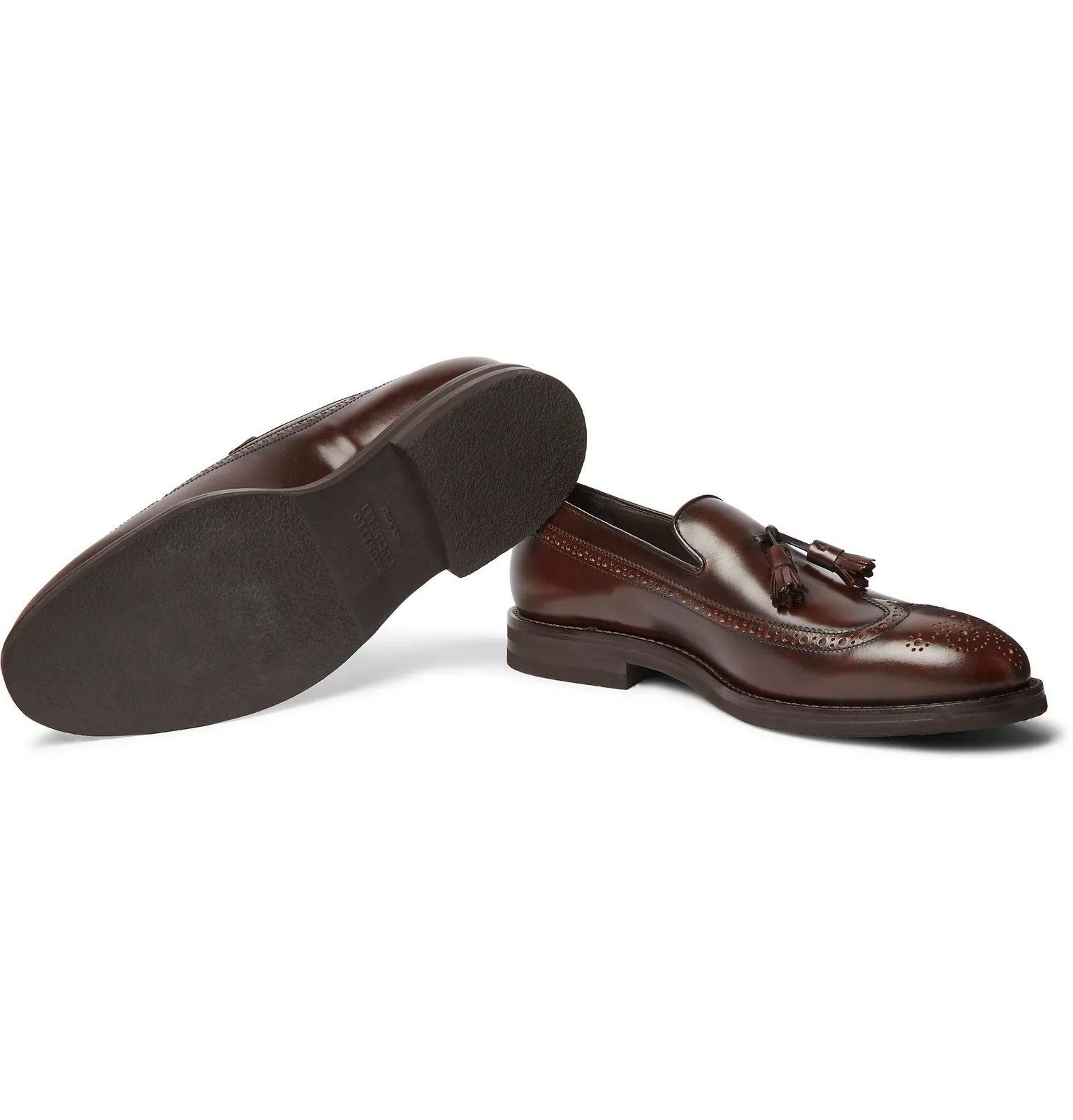 Leather Tasselled Loafers - 3