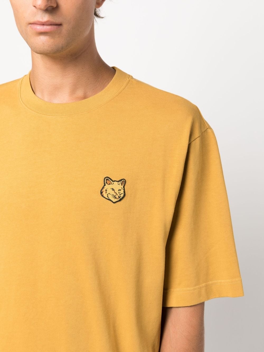 fox-patch cotton T-shirt - 5