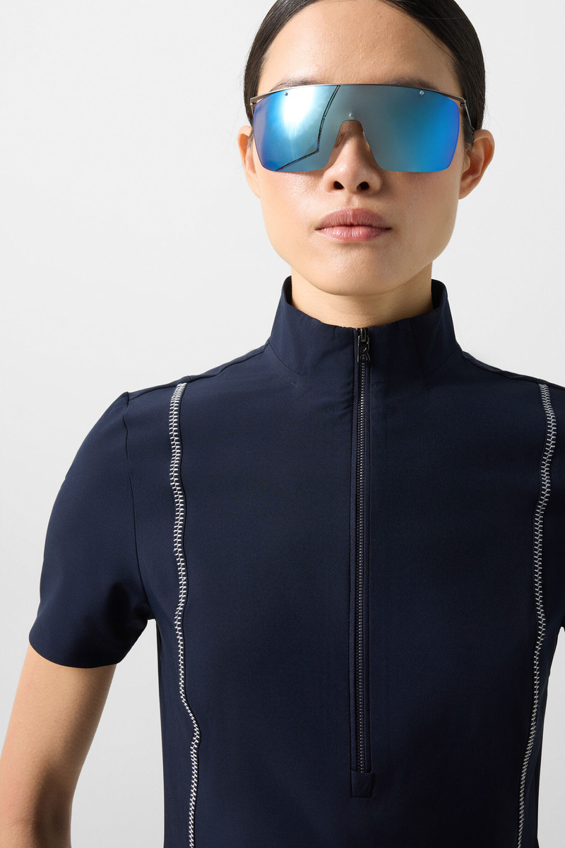 Leony functional dress in Navy blue 5