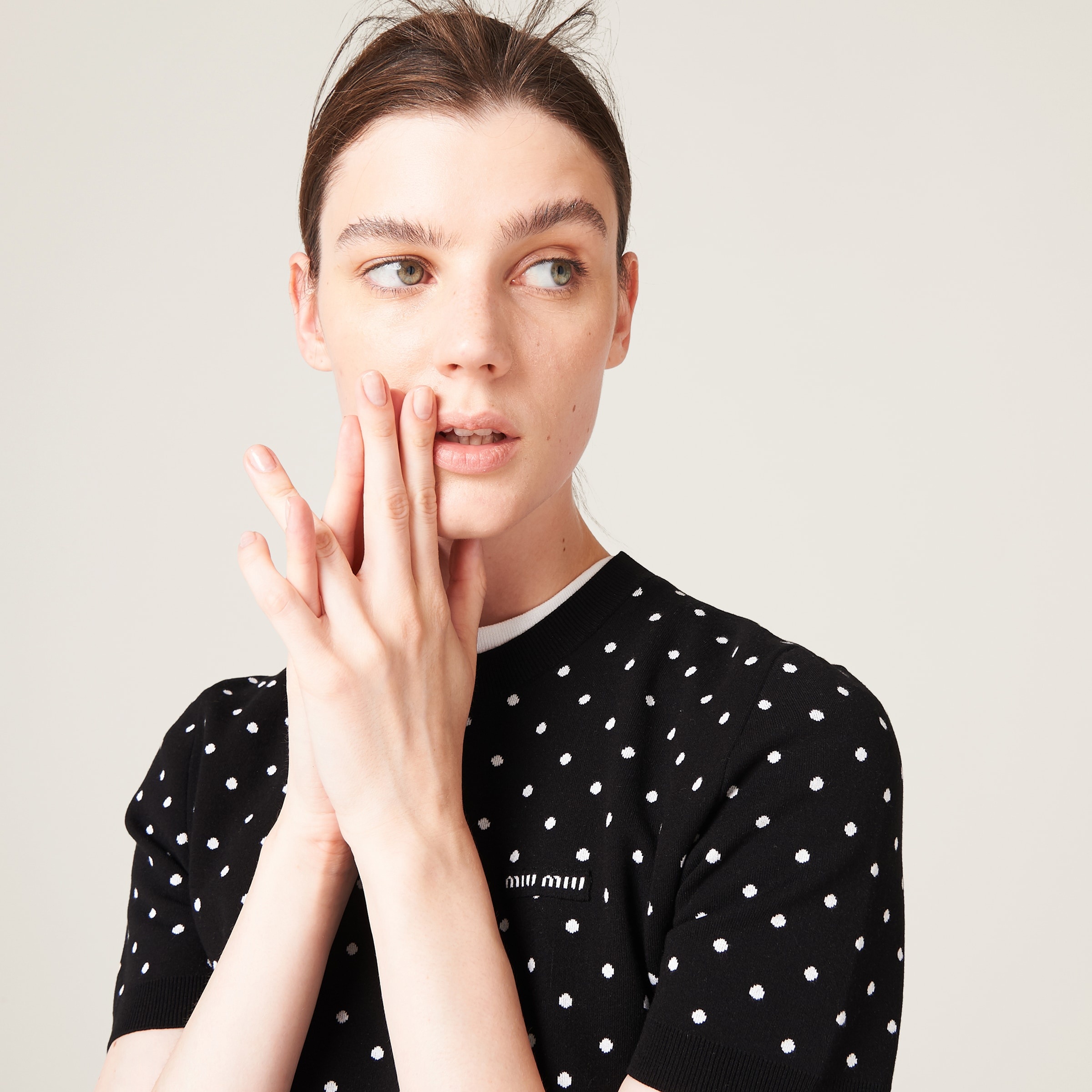Polka-dot viscose sweater - 5
