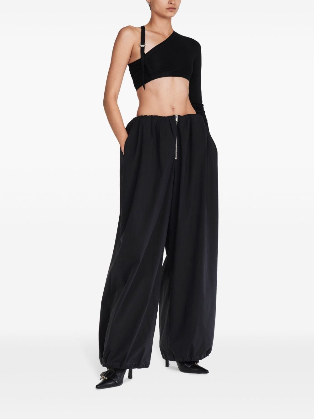 Blouson wide-leg trousers - 3