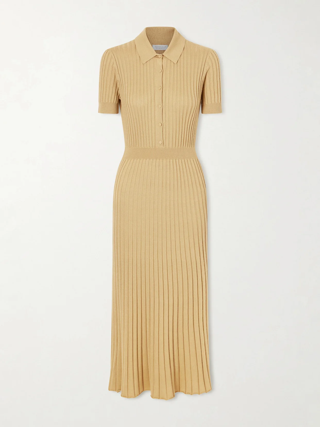 Amor Ribbed Silk And Cashmere-blend Midi Dress - 1