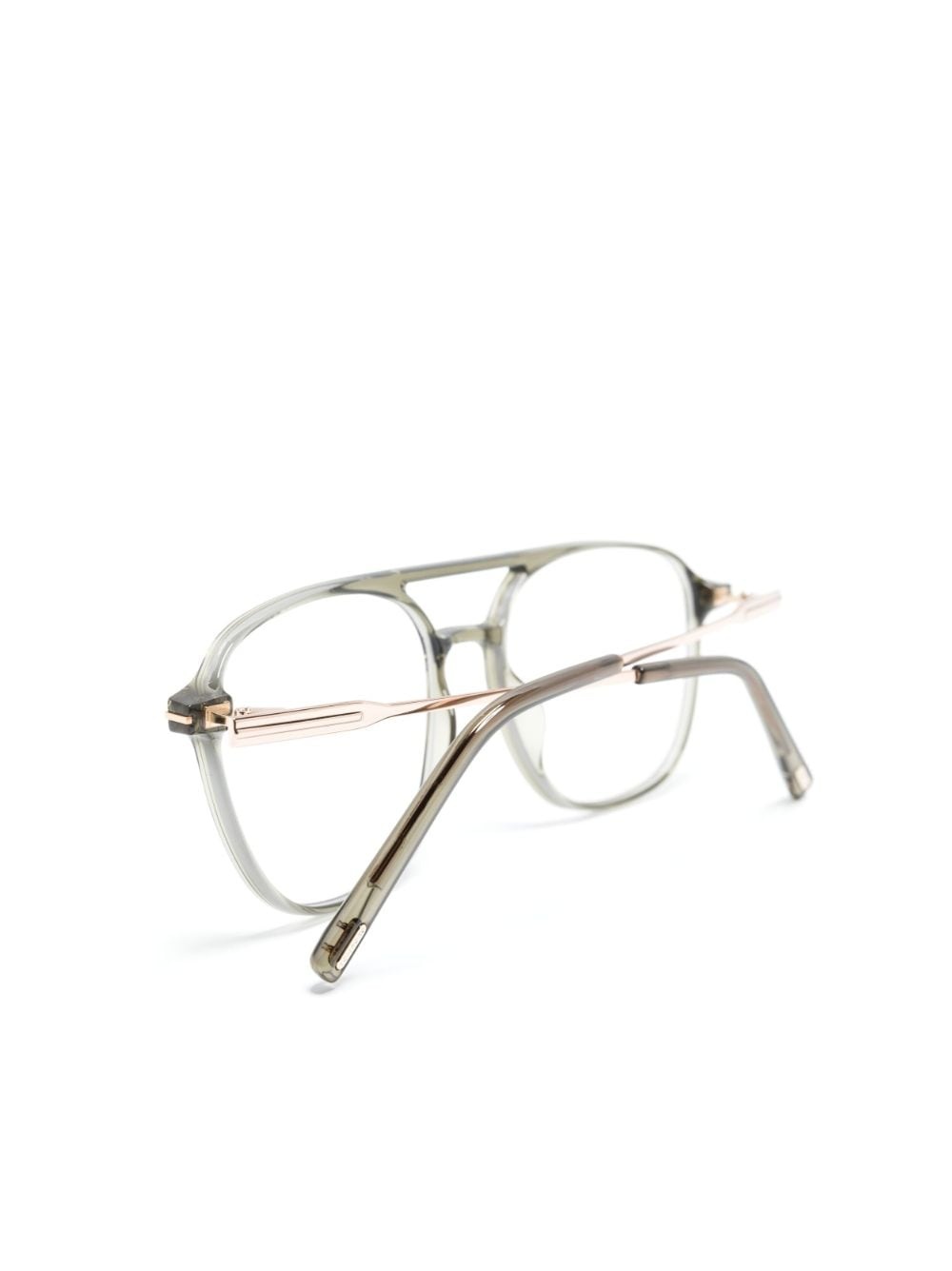 thin-arms pilot-frame glasses - 3