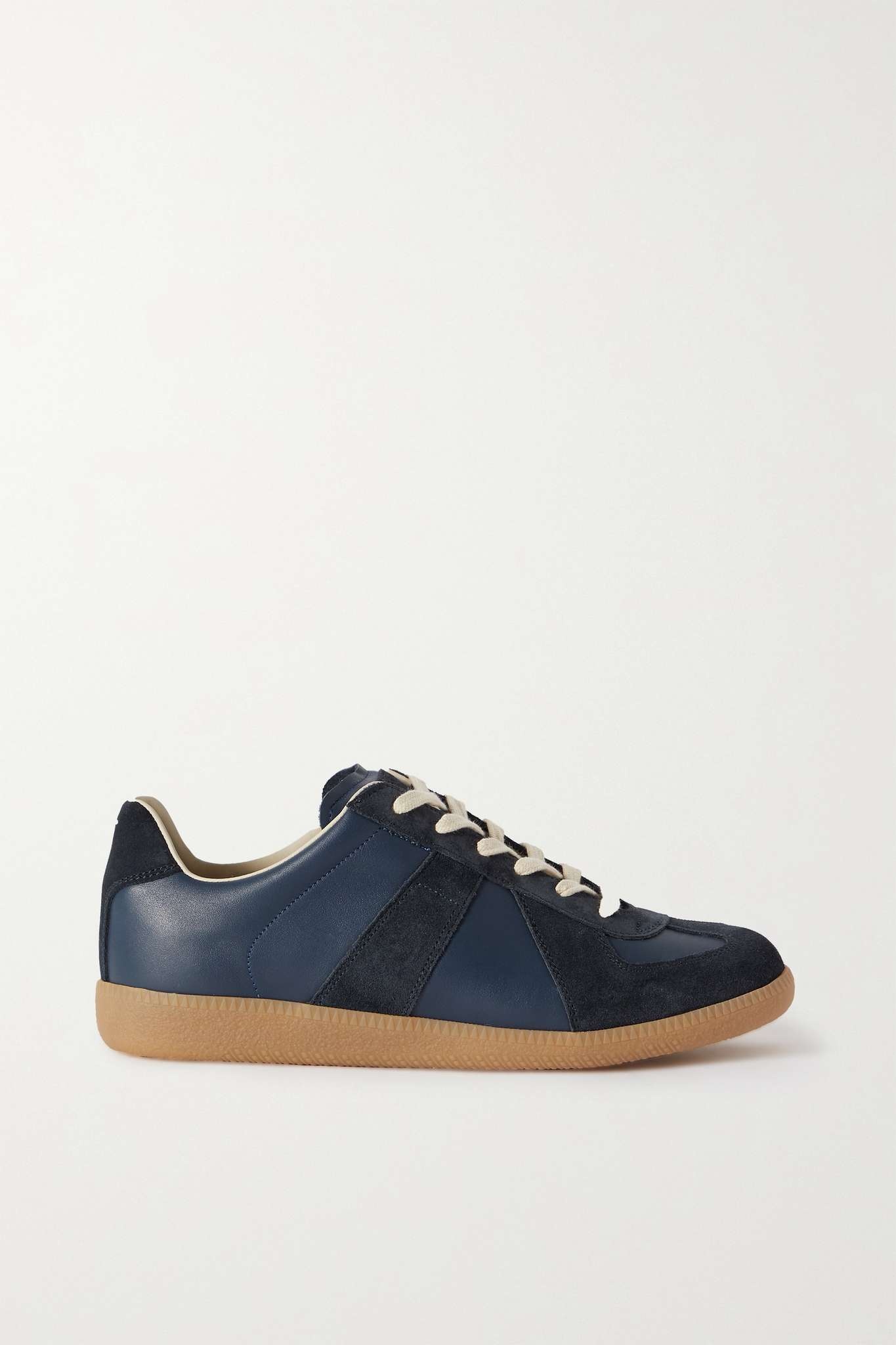 Replica leather and suede sneakers - 1