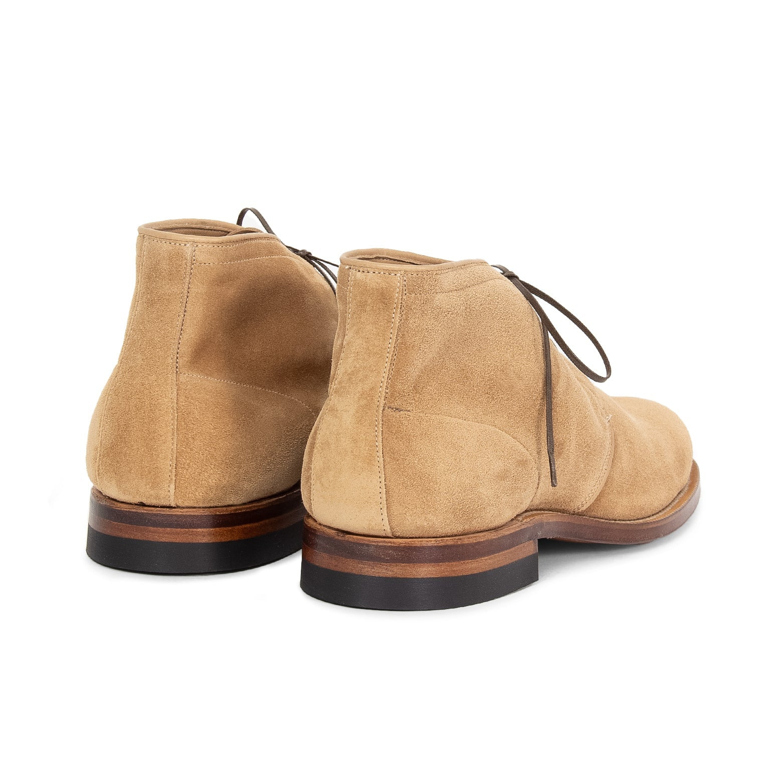 Uplands - Peanut Papillon Calf Suede (Leather Sole) - 3