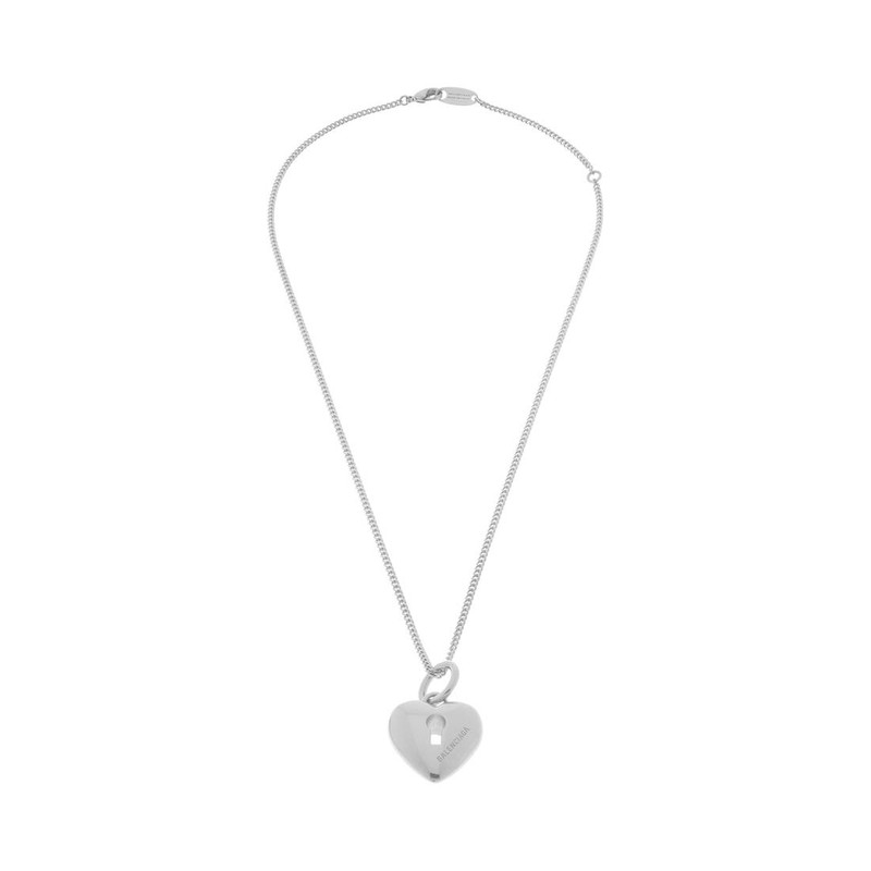 Women's Amour Heart Necklace  in Silver 1