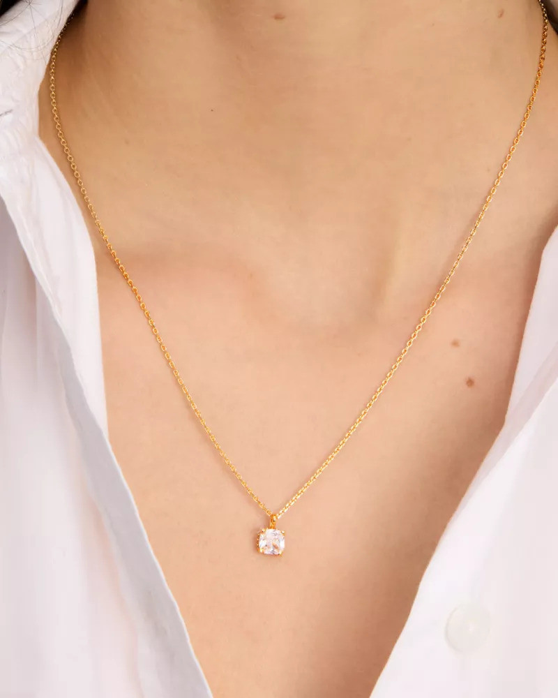 kate spade Little Luxuries 6mm Square Pendant outlook